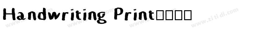 Handwriting Print字体转换